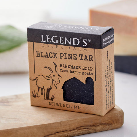 Black Pine Tar Goat Milk Soap