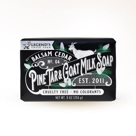 Balsam Cedar & Pine Tar Triple Milled Exfoliating Goat Milk Soap