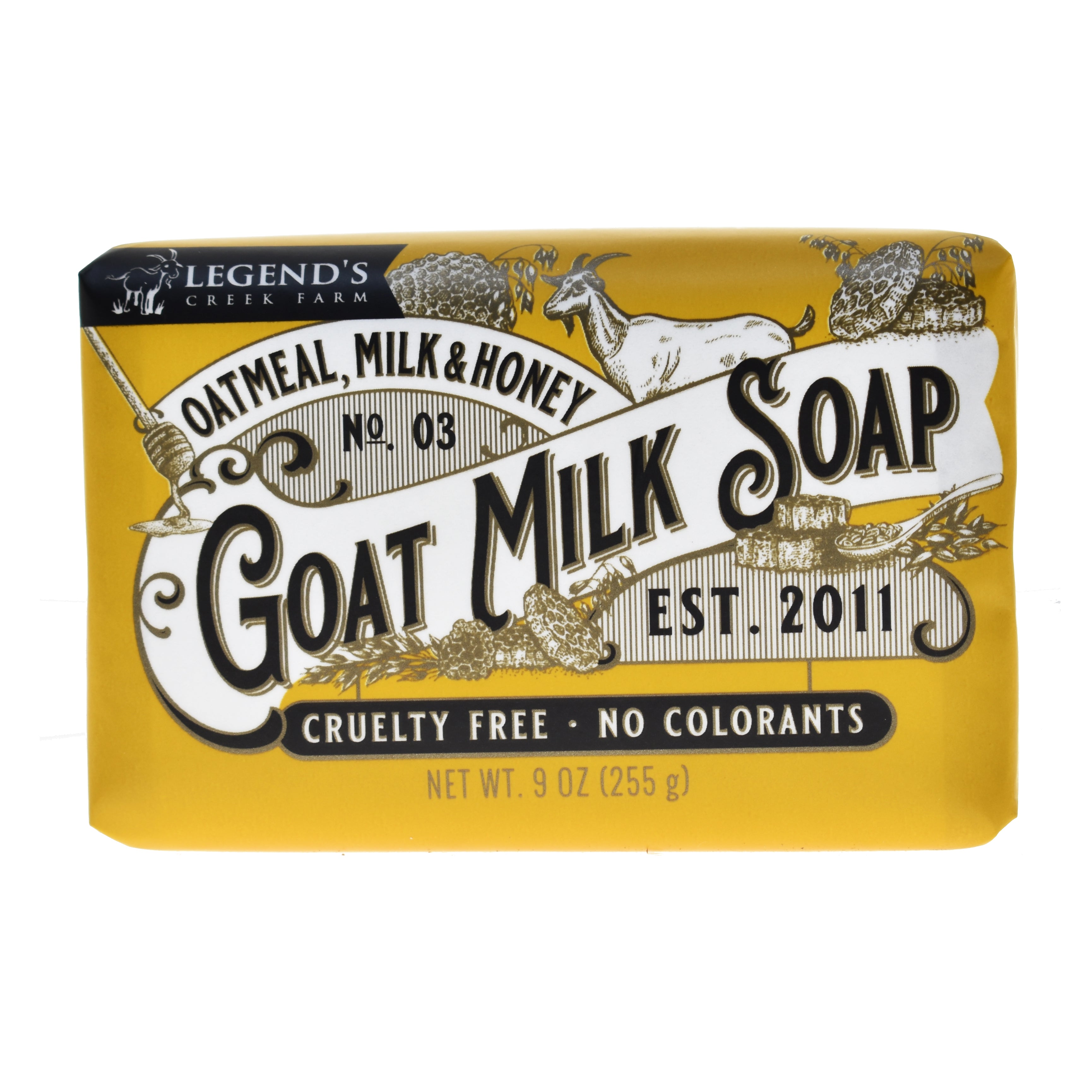 Joy Lane Farm - Oatmeal, Milk & Honey Goat Milk Soap - 4.3 oz.